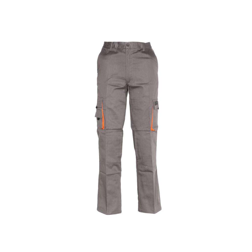 2Αaprons Παντελόνι Εργασίας με Ενίσχυση στα Γόνατα Γκρί Πορτοκαλί A507GO